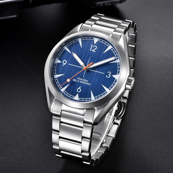 Customized Logo 41mm Fully Automatic Mechanical Men's Luxury Watch Sapphire Mirror Waterproof Luminous Watch
