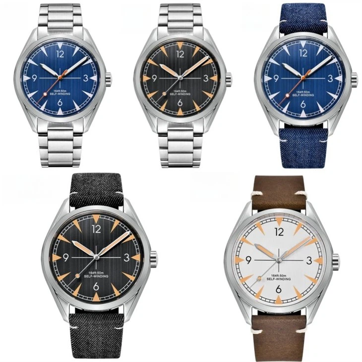 Customized Logo 41mm Fully Automatic Mechanical Men's Luxury Watch Sapphire Mirror Waterproof Luminous Watch