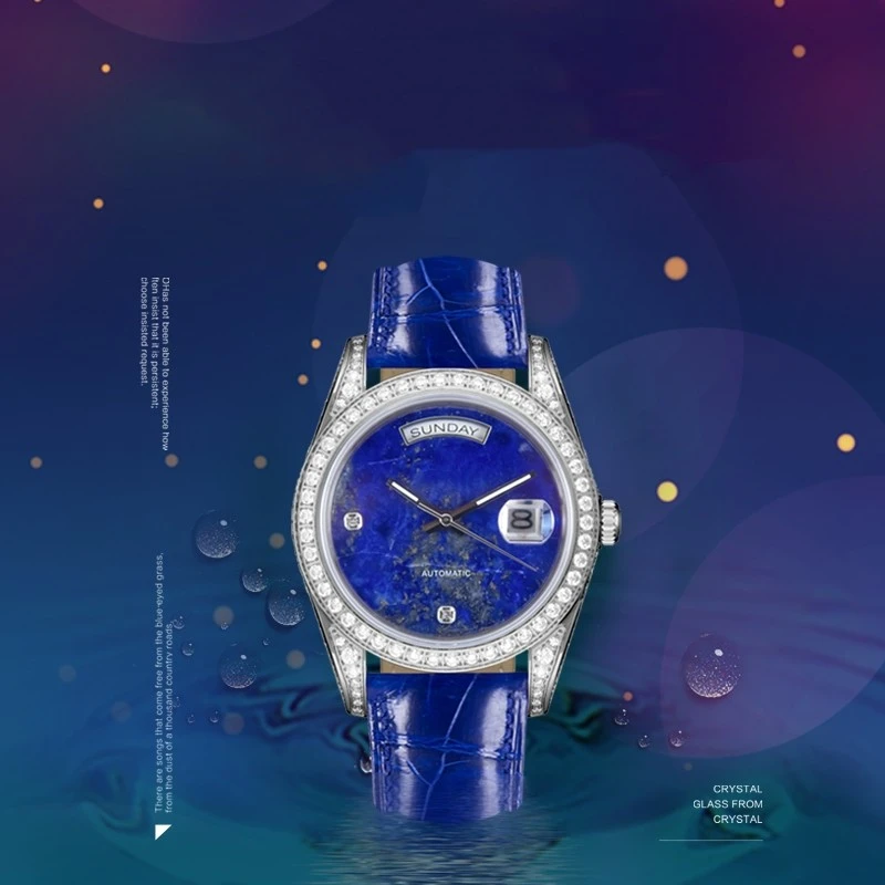 Lapis Lazuli Mechanical Watch For Men
