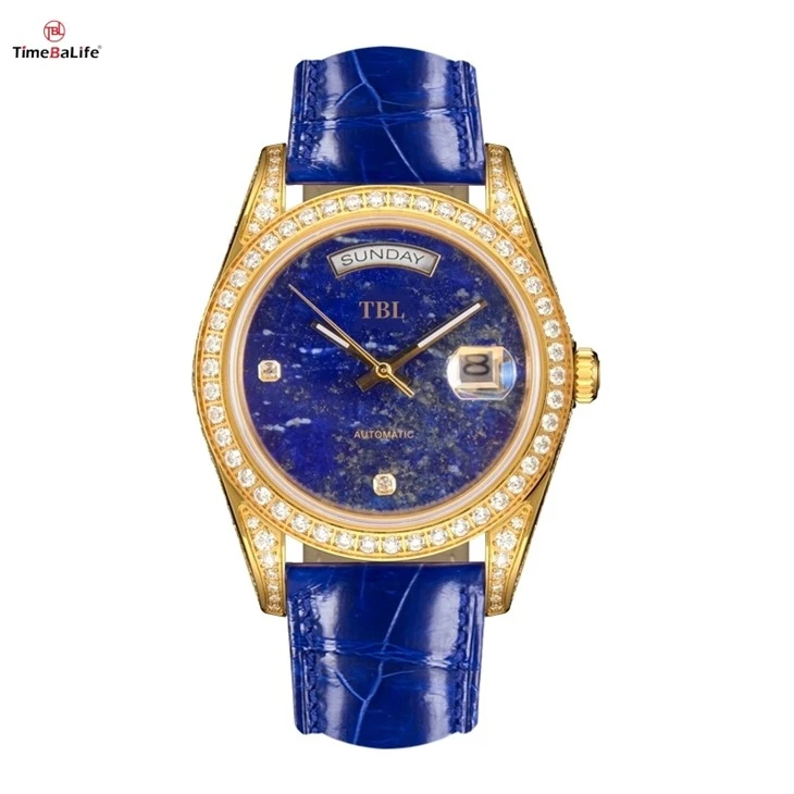 Lapis Lazuli Mechanical Watch for Homes